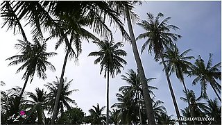 Perfect Sex For Amateur Couple In Hotel Room After Walking On Tropical Island Beach