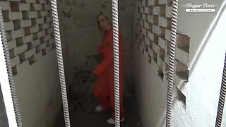 Blonde Prisoner Nesty Gets Her Pussy Satisfied