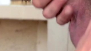 Blowjob in the Washing Machine Room - Real Couple