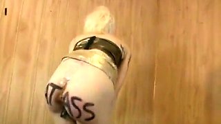 Blonde enjoys anal fisting