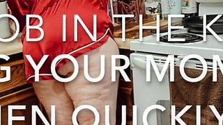 BBW MILF Sucks Your Cock in the Kitchen