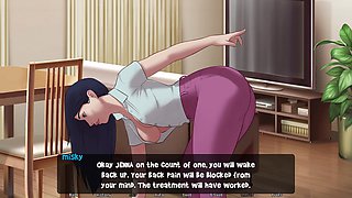 Animated girl in a cartoon sex fantasy with Indian vibes