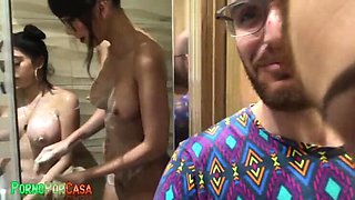 Amateur Latina Orgy: Pamela Sanchez, Mia Marin, Giselle Montes Share Big Cock at Party