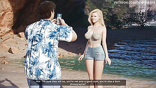 Mia : Cheating wife takes a BBC cum load in her mouth, pussy, and ass on the beach