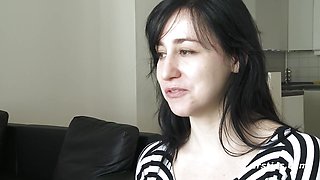 Ersties - Dark Hair Brooklyn Masturbates Before Her Studies