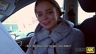 Debt4k. blonde coquette wants to buy fresh shoes so why sells cunny