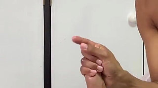 An injured tennis player gets hands on help from the nurse