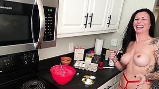 Interracial gloryhole blowjob from a brunette