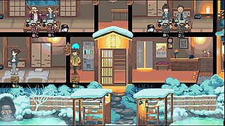 Yukiya Hot Spring the Waters of Fertility Hentai Game Ep.3 Onsen Cuckold Orgy!