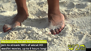 Giggles' Sandy Feet