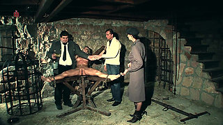 Rebecca - the Horny Slut Is Tied to the Spreader Chair and Tickled to the Extreme