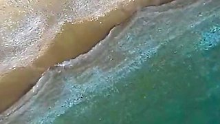 Omg!!! Sexy Hairy MILF in the Sea and on the Nudist Beach