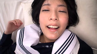 A Mature Man with a Beautiful Young Woman in Uniform.