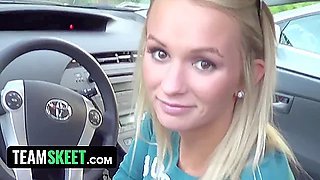 Cute Blonde Babe Lets Me Hump Her Hard