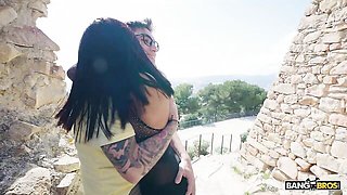 Athenea Rose's blowjob sex by Public Bang