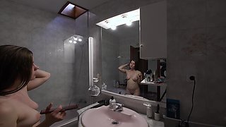Mango Showering and Drying Before Going to Gangbang Party