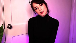 Cute curly brunette solo webcam masturbation