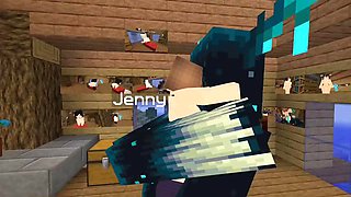 The Jenny mod Fapcraft Minecraft - Its jenny and she is getting fucked by the warden and his massive cock