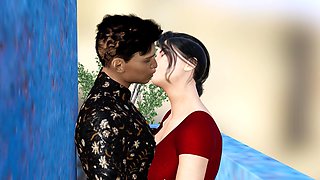 Desi Bhabhi Hot Sex with the Milkman in the Kitchen