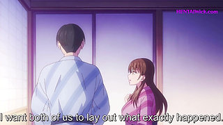 Unfaithful Wife Cheats on Her Husband with His Perv Friend - Uncensored Hentai(Eng Sub)