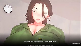 Busty bbw with a big booty in 3D hentai action