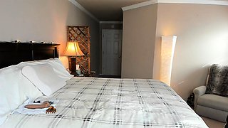 Big Boobed Blonde Masturbates With A Dildo In The Bathroom