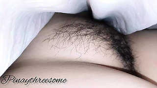 Filipina Desi hairy pussy close-up check before sex - Naanya hot homemade video