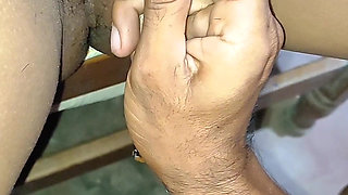 Mommy's friend shaves my hairy pussy