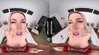 Nathan Bronson and Andi Avalon in hot vr action with giant tits