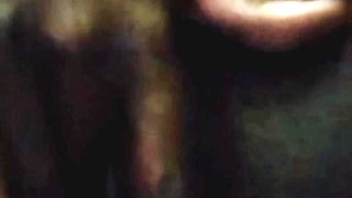 Horny Black Stepmmama Masturbating on Video Call with BBC Guy