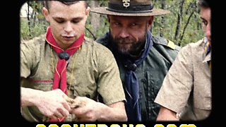 ScoutBoy gets hot load on chest and stomach from Scoutmaster