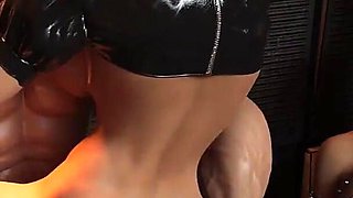BDSM Threesome Anal Gag Ball and Domination