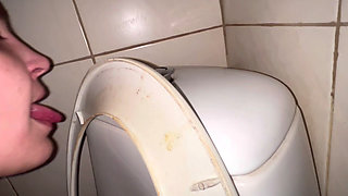 Licking Toilet Till Orgasm