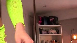 Close up teen pussy gaping action