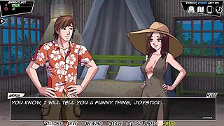 Platinum-blonde animated babe in an exciting harem adventure filled with lust