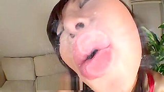 Fine-looking asian Kaori making dudes dreams come true by receiveng facial cumshot