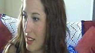 Small titted brunette amateur anal nailed at home