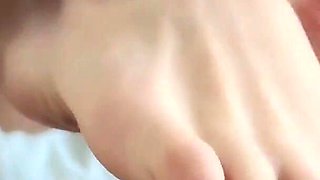 Such Cute Toes and Soles, Cutie with the Anklet Loves Footjob!