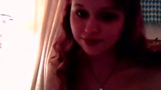 Pregnant Redhead Masturbates on Webcam