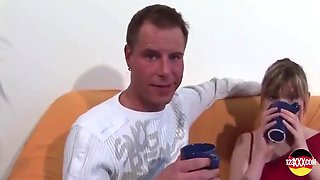 German Babe With Amazing Body Eating Cum