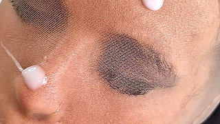 POV Katy Kat Brown Nylon and Tan Encasement Face