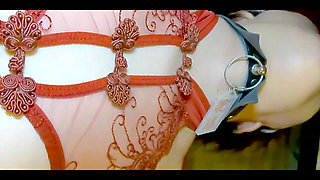 Mayu No91 Shaved, Cosplay, Deepthroat, Collar, Blindfold, Anal Beads in 2 Holes, Squirting, Creampie, Cleaning Blowjob