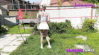 Banging Family - A Cute fit Athlete Gets Anal with her StepBro