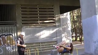 Spanish slut public disgraced banged