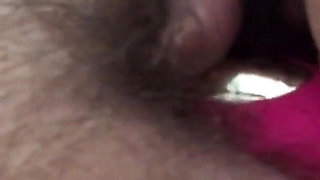Stimulating My Fat Hairy Pussy with Egg Vibrator