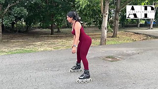 Latina Skater Girl gets Fucked after Workout  Real Amateur Couple Passion Ju...