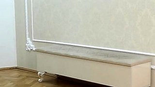 Glamour babe with big boobs masturbates in lingerie