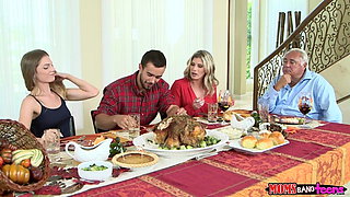 Moms Bang Teen  - Naughty Family Thanksgiving
