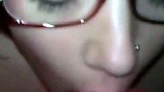 Brunette Amateur BlowJob with Facial Finish