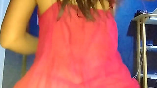 Detonating beautiful buttock in lingerie